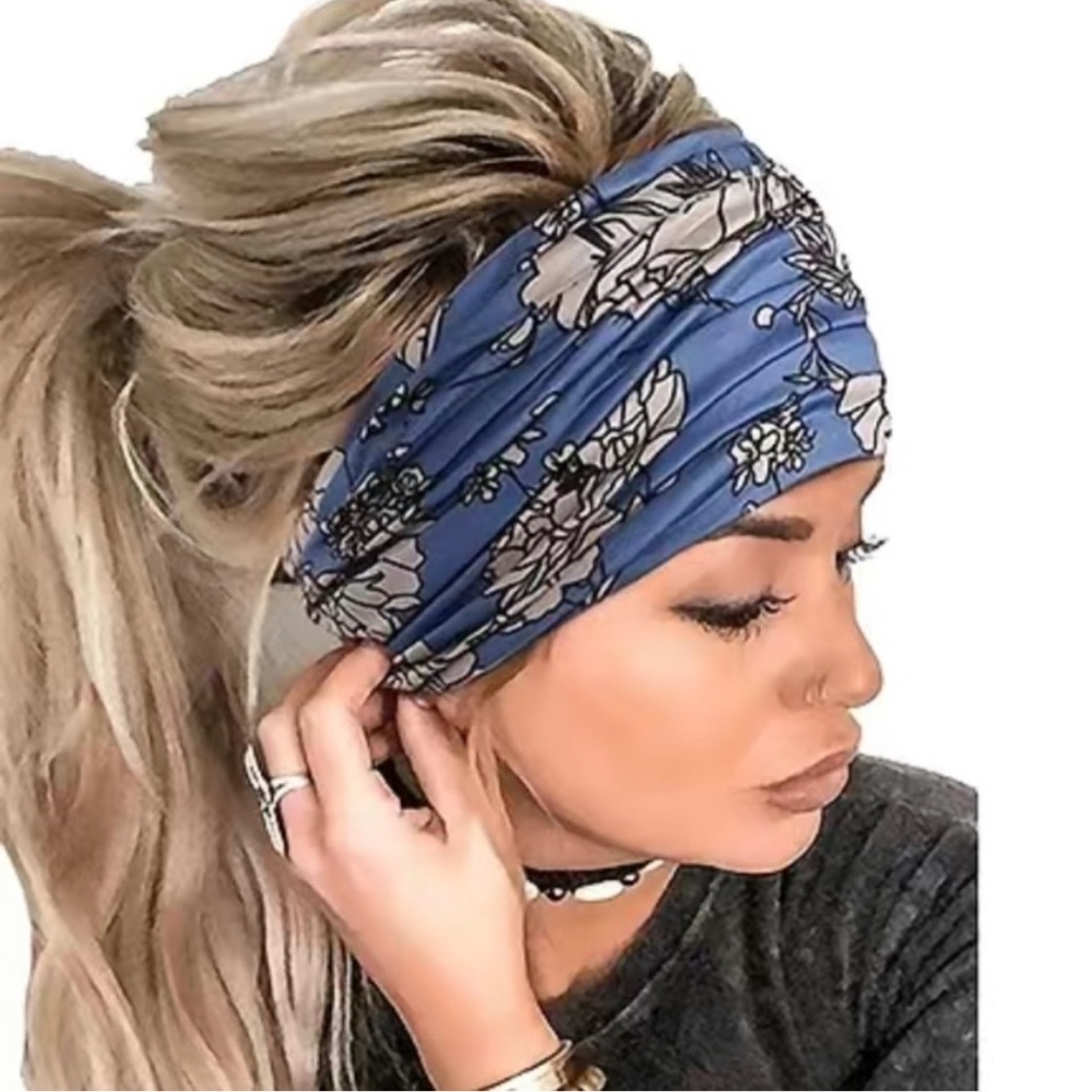 Blue Boho Headband